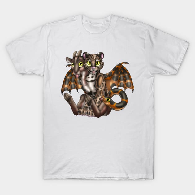 Chimera Cubs: Clouded Leopard (Tawny) T-Shirt by spyroid101